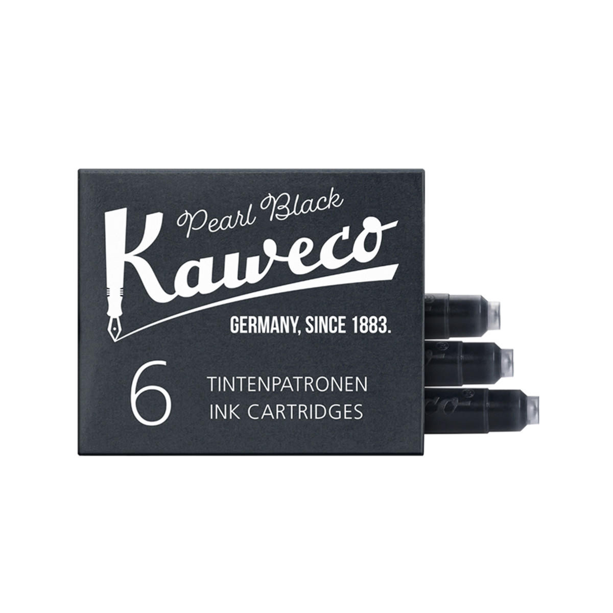 Kaweco Ink Cartridges Pearl Black Pack of 6