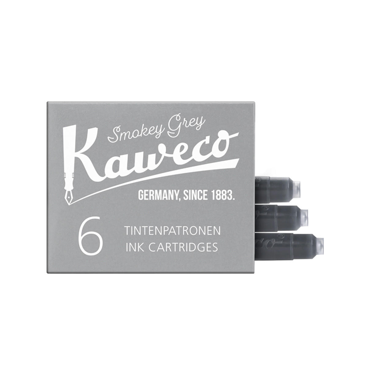 Kaweco Ink Cartridges Smokey Grey Pack of 6