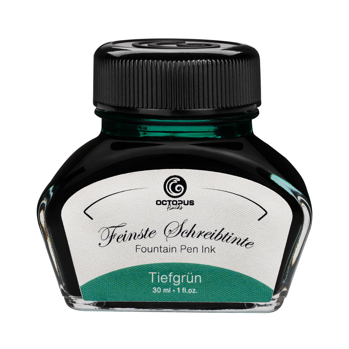 Octopus Fluids Fountain Pen Ink 30ml Tiefgrun Green