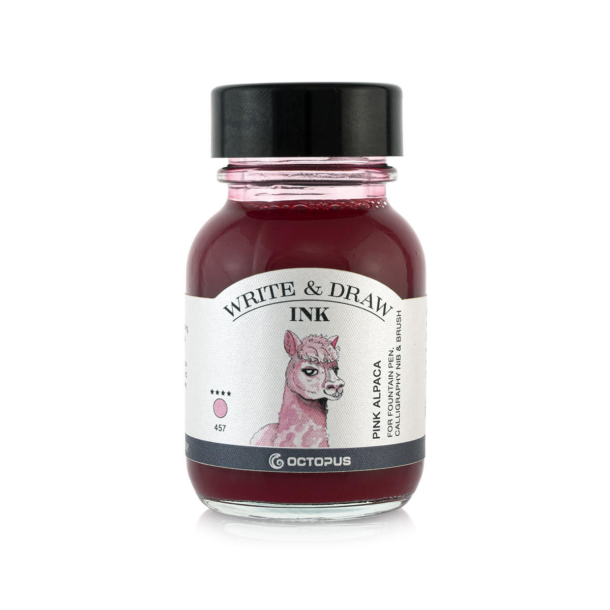 Octopus Fluids Write and Draw Ink 50ml 457 Pink Alpaca