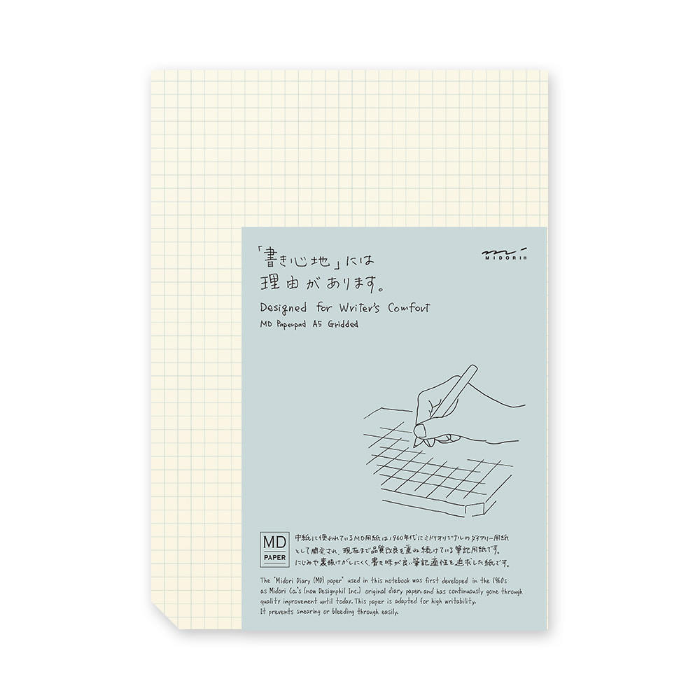 Midori MD Gridded Paper Pad 90 Sheets A5