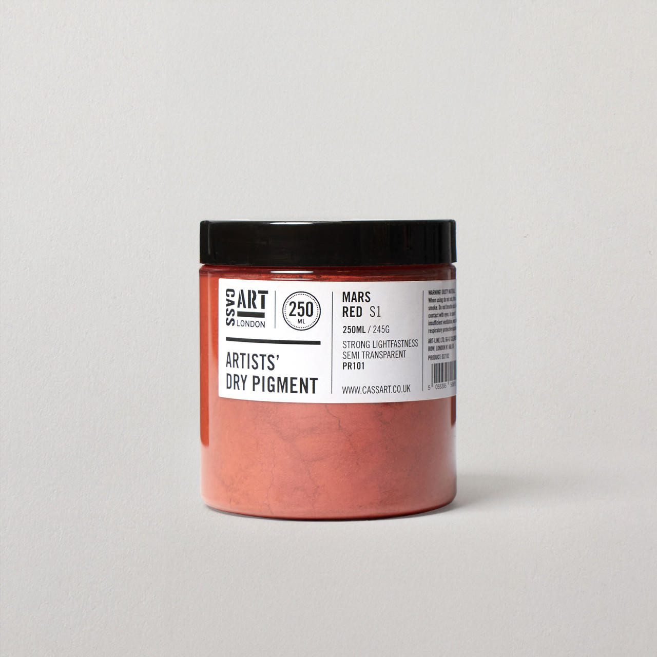 Cass Art Artists’ Dry Pigment 245g / 250ml Mars Red