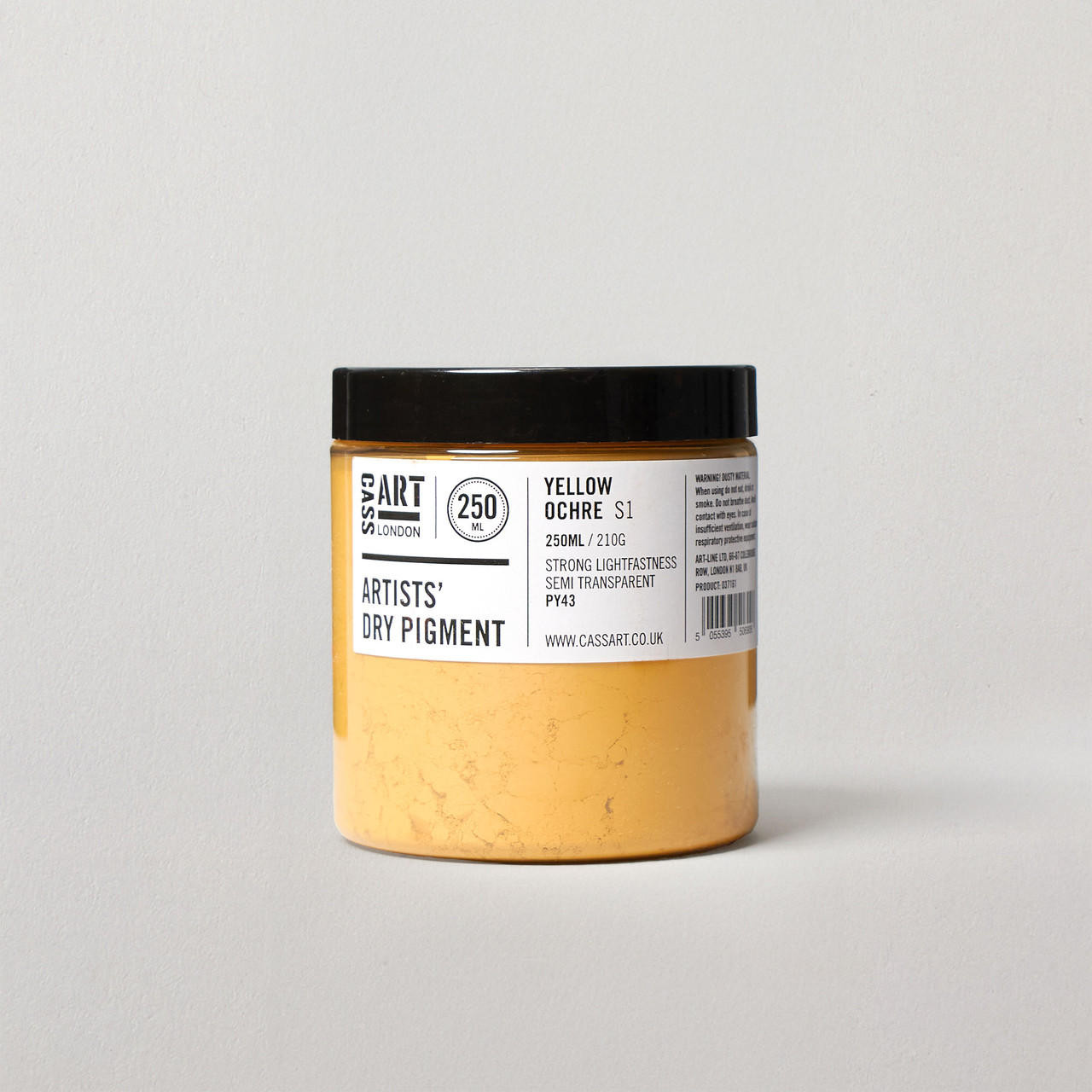 Cass Art Artists’ Dry Pigment 210g / 250ml Yellow Ochre