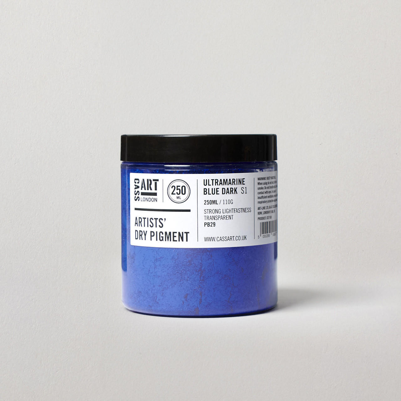Cass Art Artists’ Dry Pigment 110g / 250ml Ultramarine Blue Dark