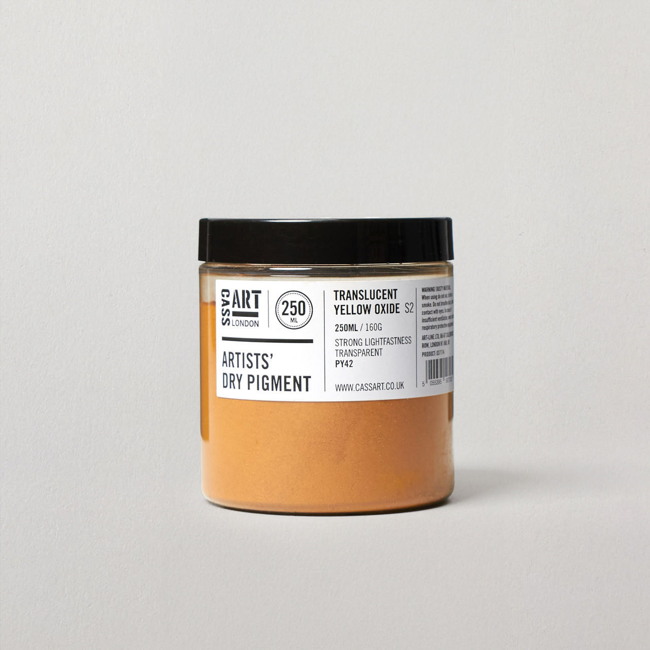 Cass Art Artists’ Dry Pigment 160g / 250ml Translucent Yellow Oxide