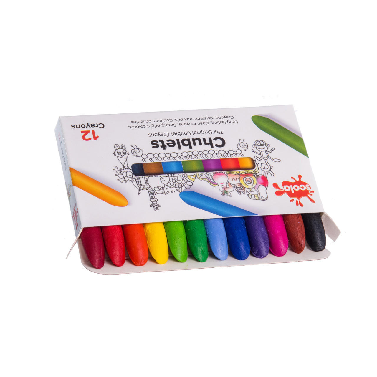 Scola Crayons Assorted Colours Set of 12