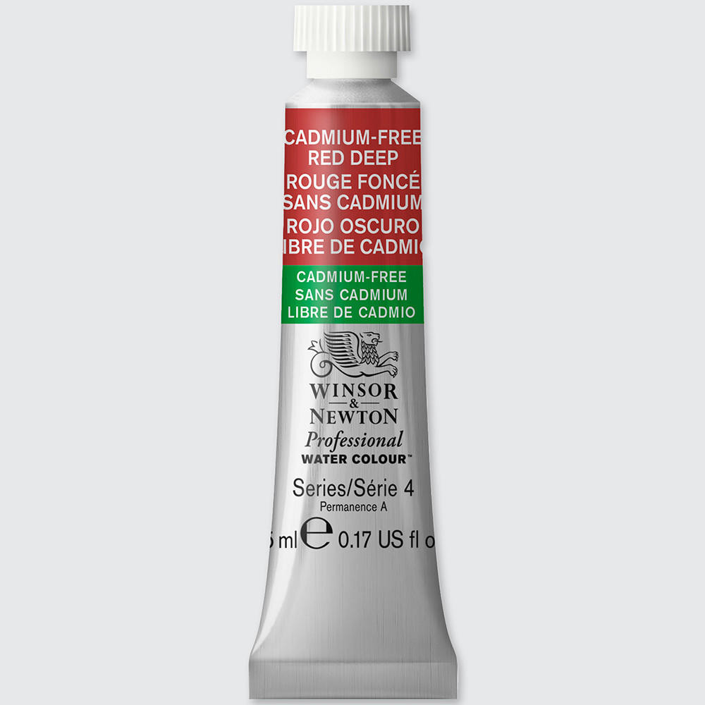 Winsor & Newton Artists’ Watercolour 5ml Cadmium-free Red Deep