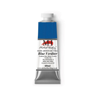 Michael Harding Oil Paint 60ml Blue Verditer (318) | Cass Art