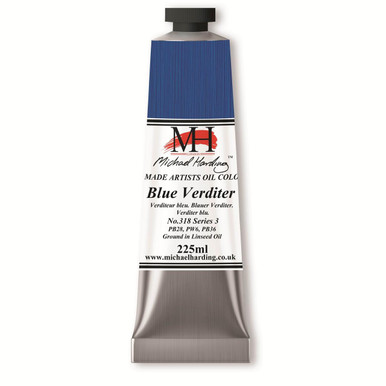 Michael Harding Oil Paint 225ml Blue Verditer (318) | Cass Art