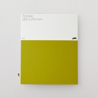 Pith Pomelo Blank Notebook 130gsm 156 Pages 260 x 210mm Chartreuse ...