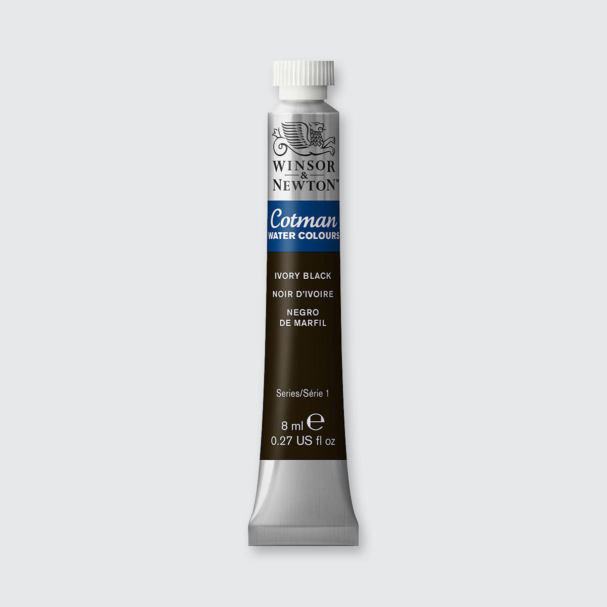 Winsor & Newton Cotman Watercolour Tube 8ml Ivory Black