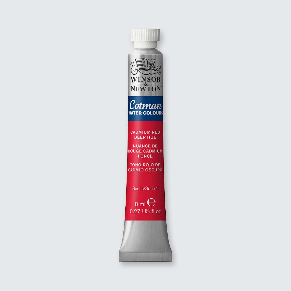 Winsor & Newton Cotman Watercolour Tube 8ml Cadmium Red Deep Hue