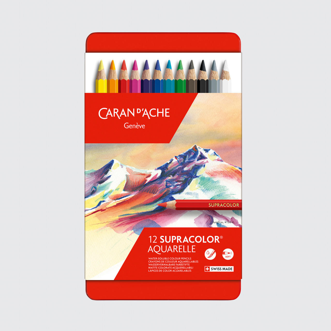 Caran D’ache Supracolor Soft Watersoluble Artists’ Pencils Set of 12