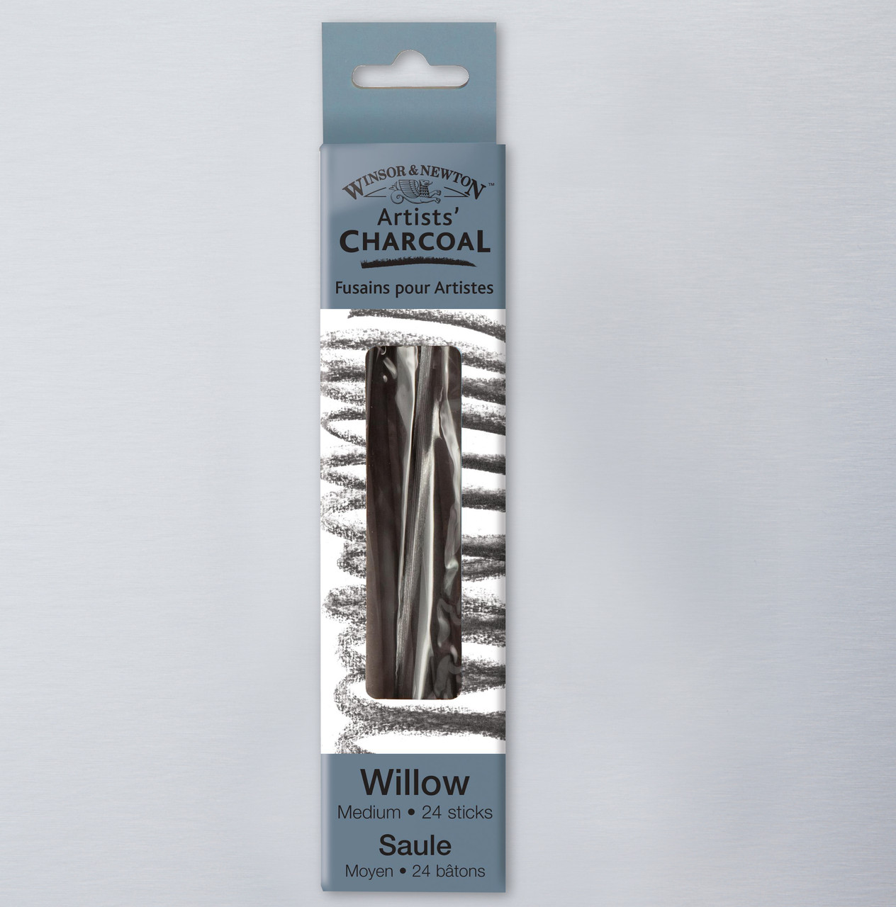 Winsor & Newton Willow Charcoal Medium Sticks Set of 24