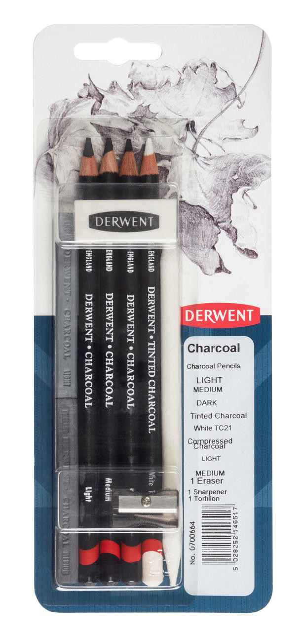 Derwent Charcoal Pencil Set of 7