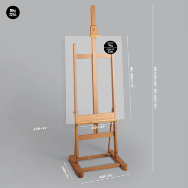 16 Mini Tabletop Wooden H-Frame Studio Artist Painting Display Easel — TCP  Global