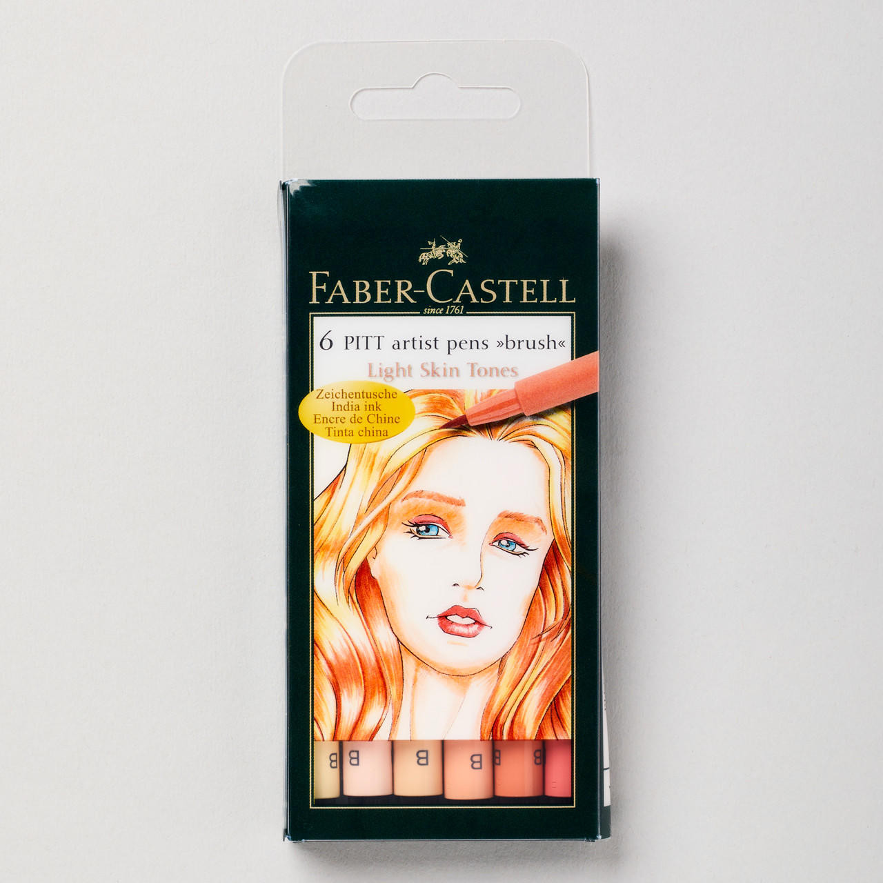 Faber-Castell Pitt Artist Pen Wallet Skin Tones Set of 6