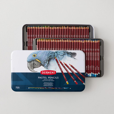 Derwent Pastel Pencil Tin Set of 72 | Cass Art