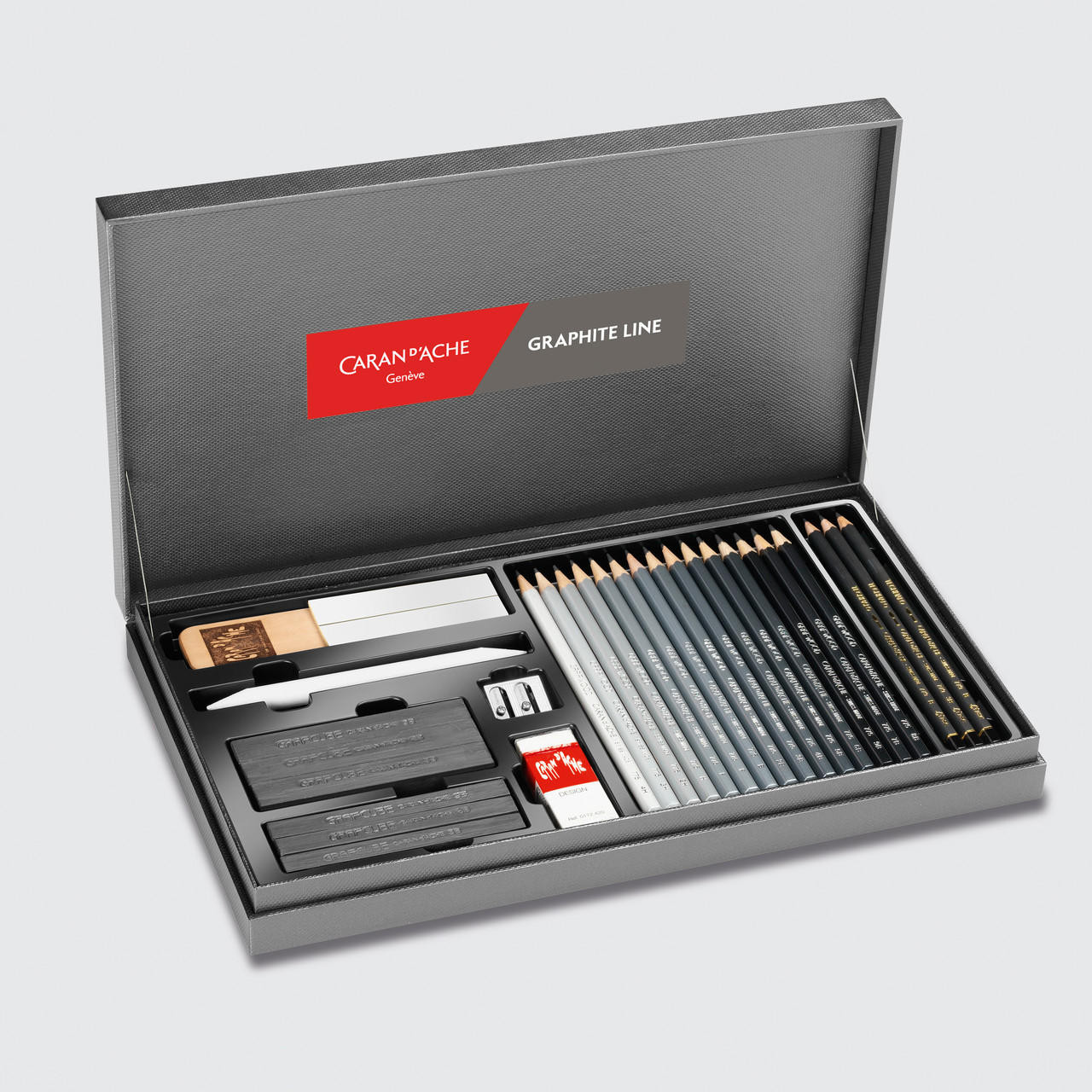 Caran D’ache Graphite Line Satin Gift Box Black Set