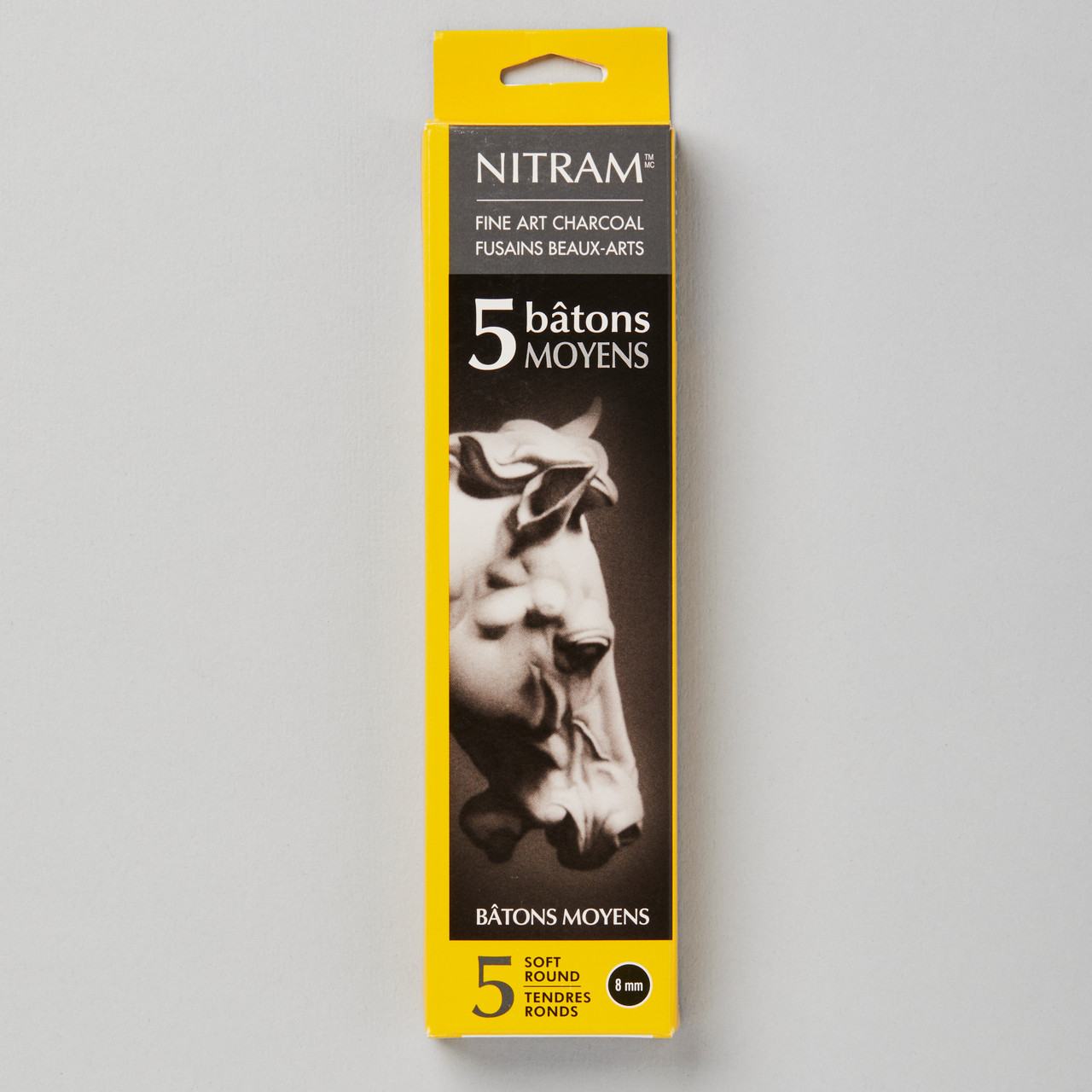 Nitram Batons Moyens Extra Soft Round 8mm Pack of 5