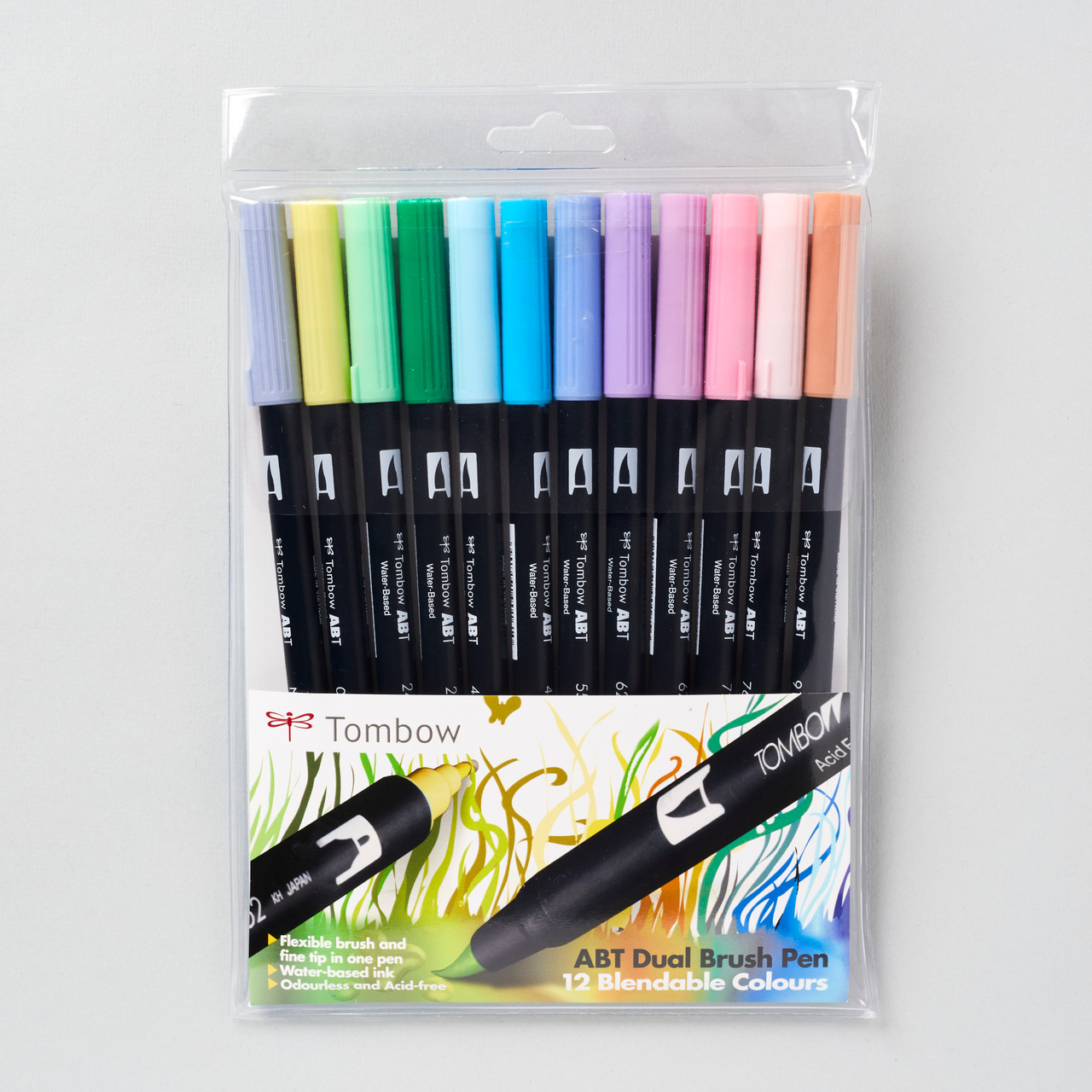 Tombow Dual Brush Pens Pastel Set of 12