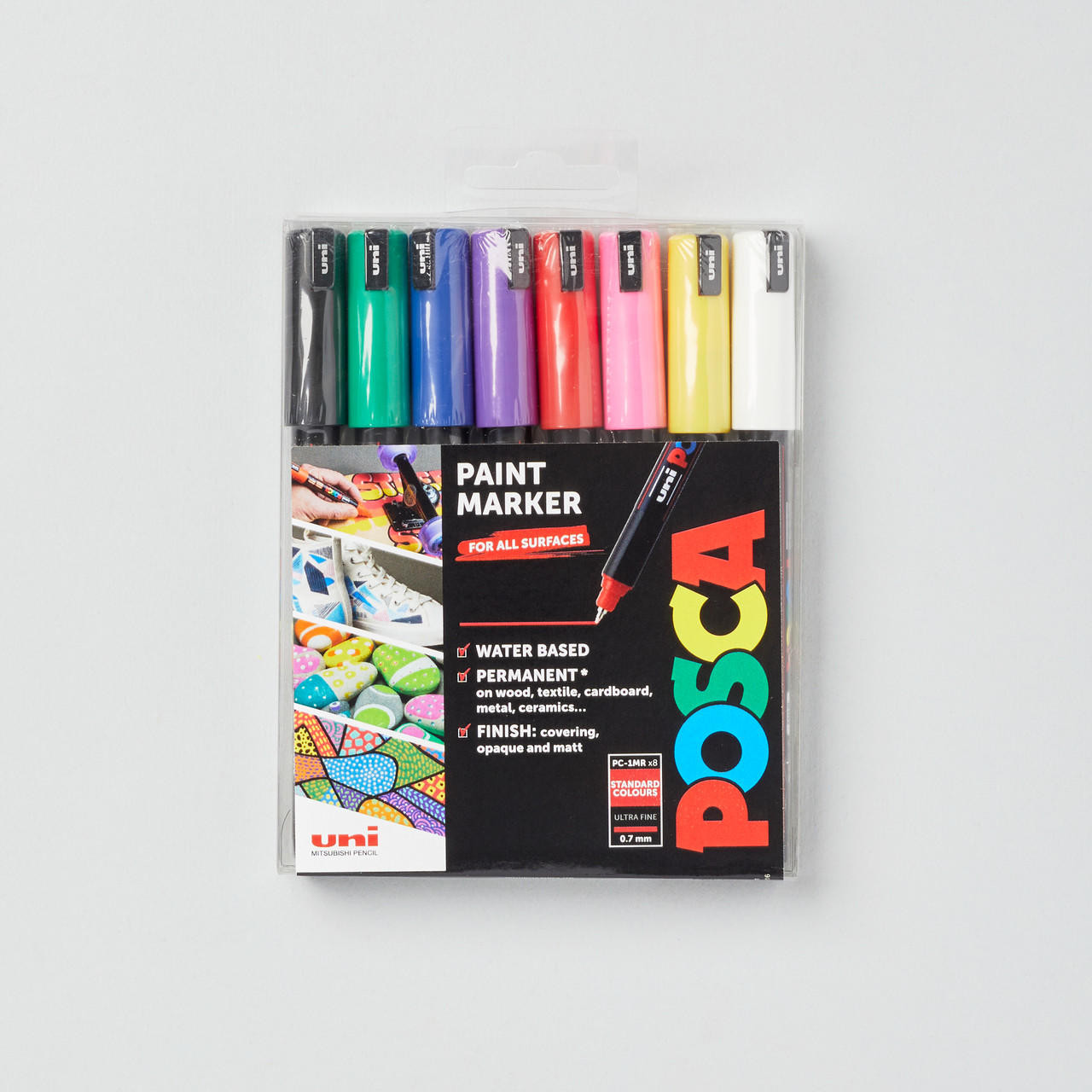 Posca Paint Marker PC-1MR Starter Pack 0.7mm Set of 8