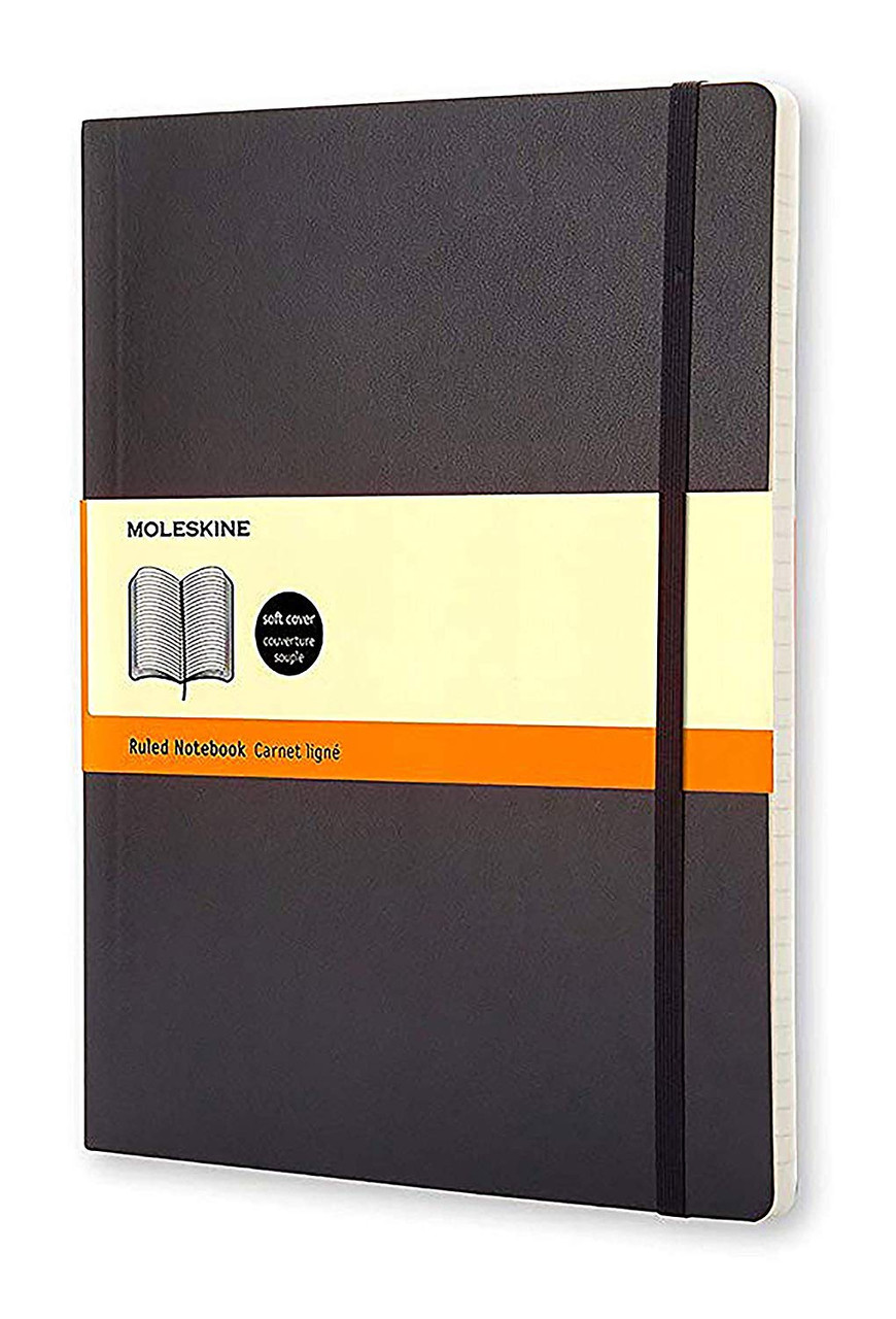 Moleskine Classic Extra Large Black Soft Cover Ruled Notebook Extra Large (19 x 25cm)