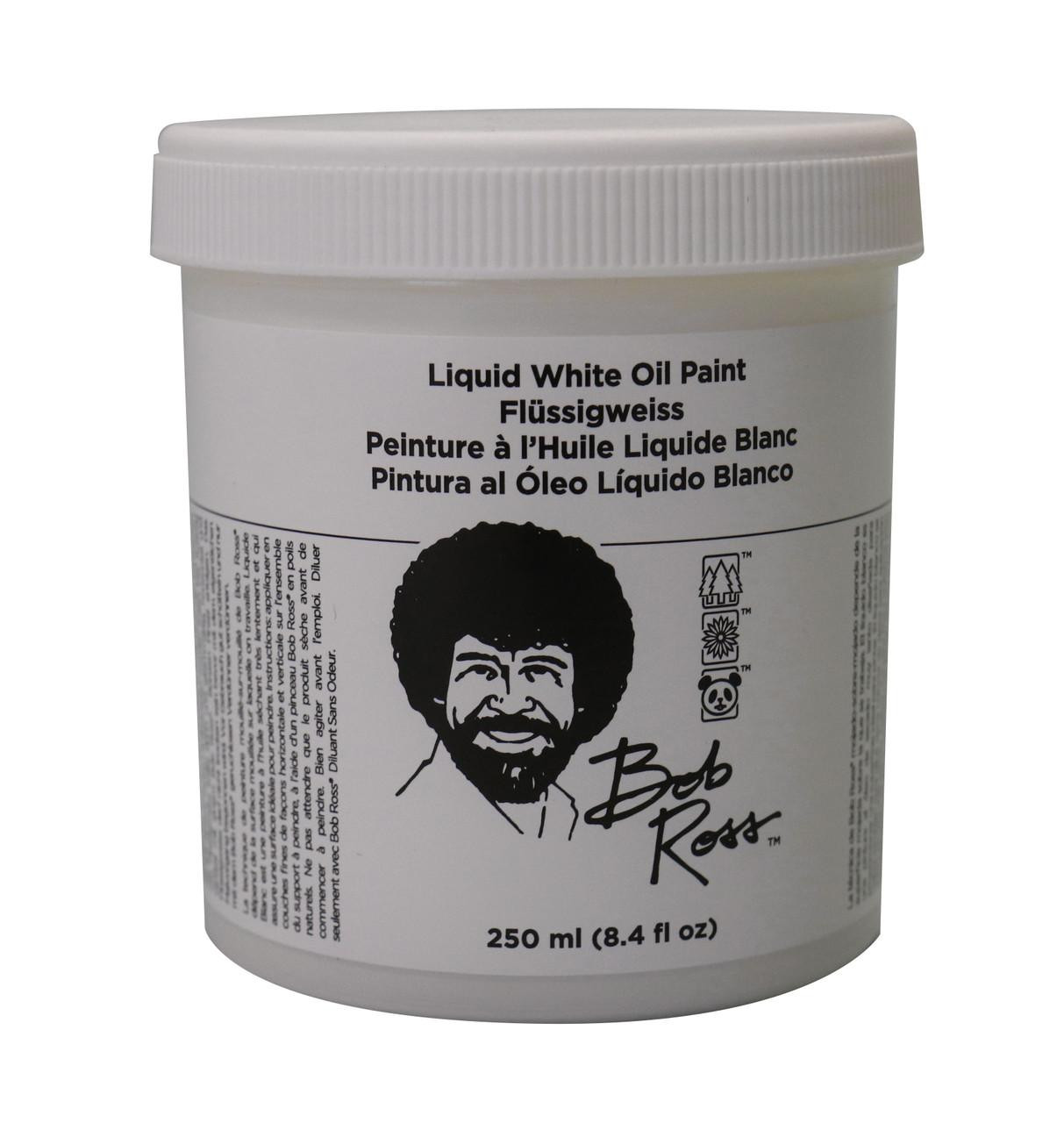 Bob Ross Liquid Base Coat 250ml White Bob Ross Liquid Base Coat 250ml White