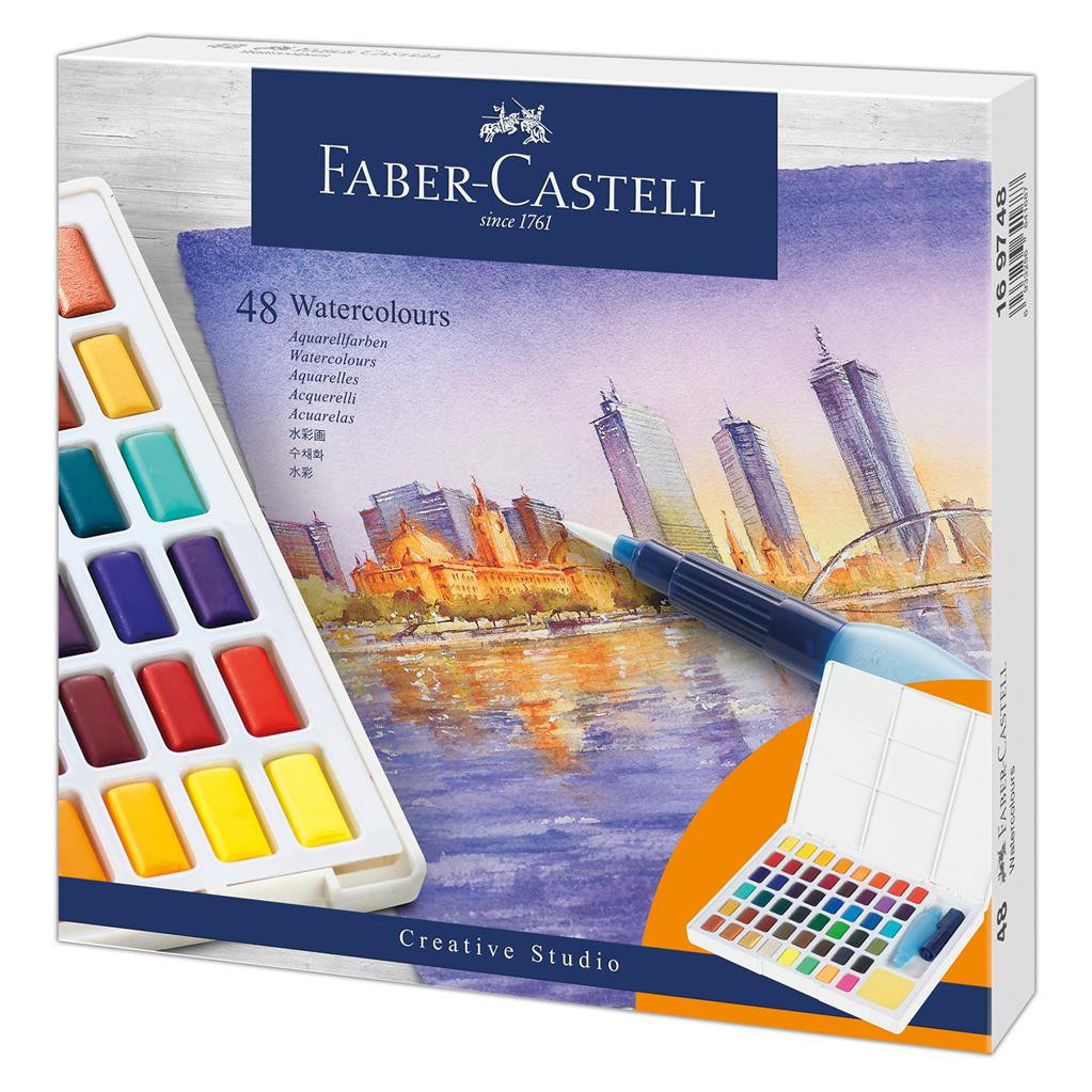 Faber-Castell Faber Castell Goldfaber Creative Studio Watercolour Pan Set of 48