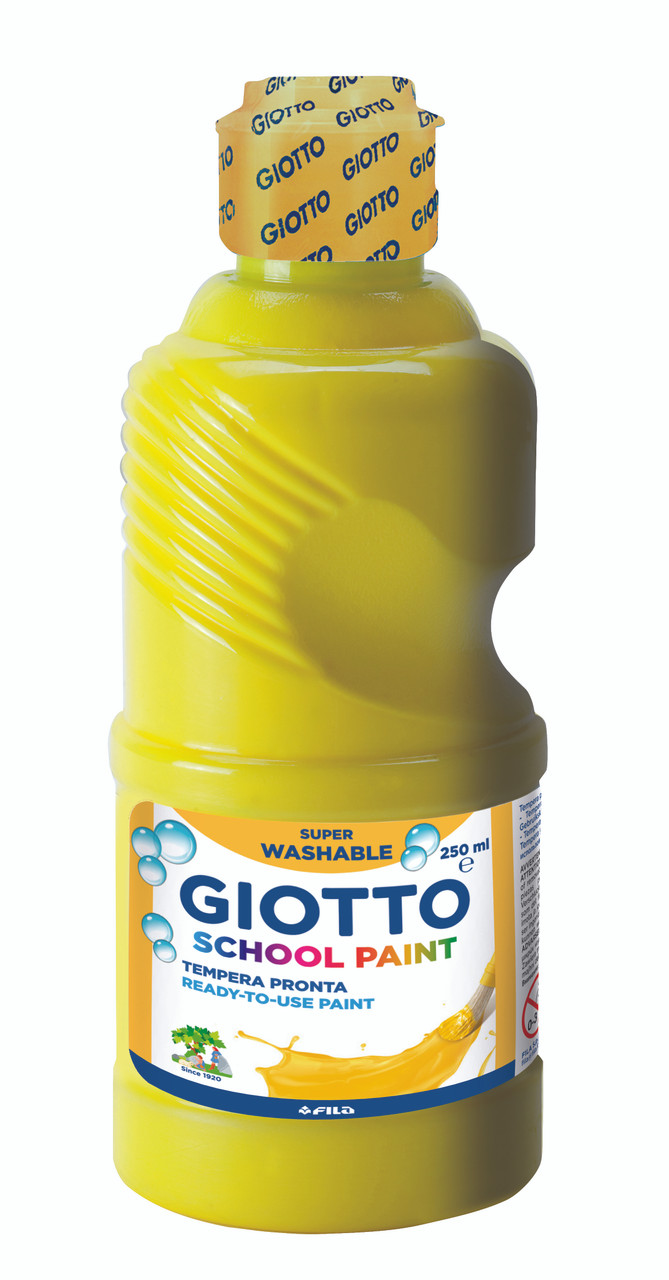 Giotto School Paint 250ml Primary Yellow