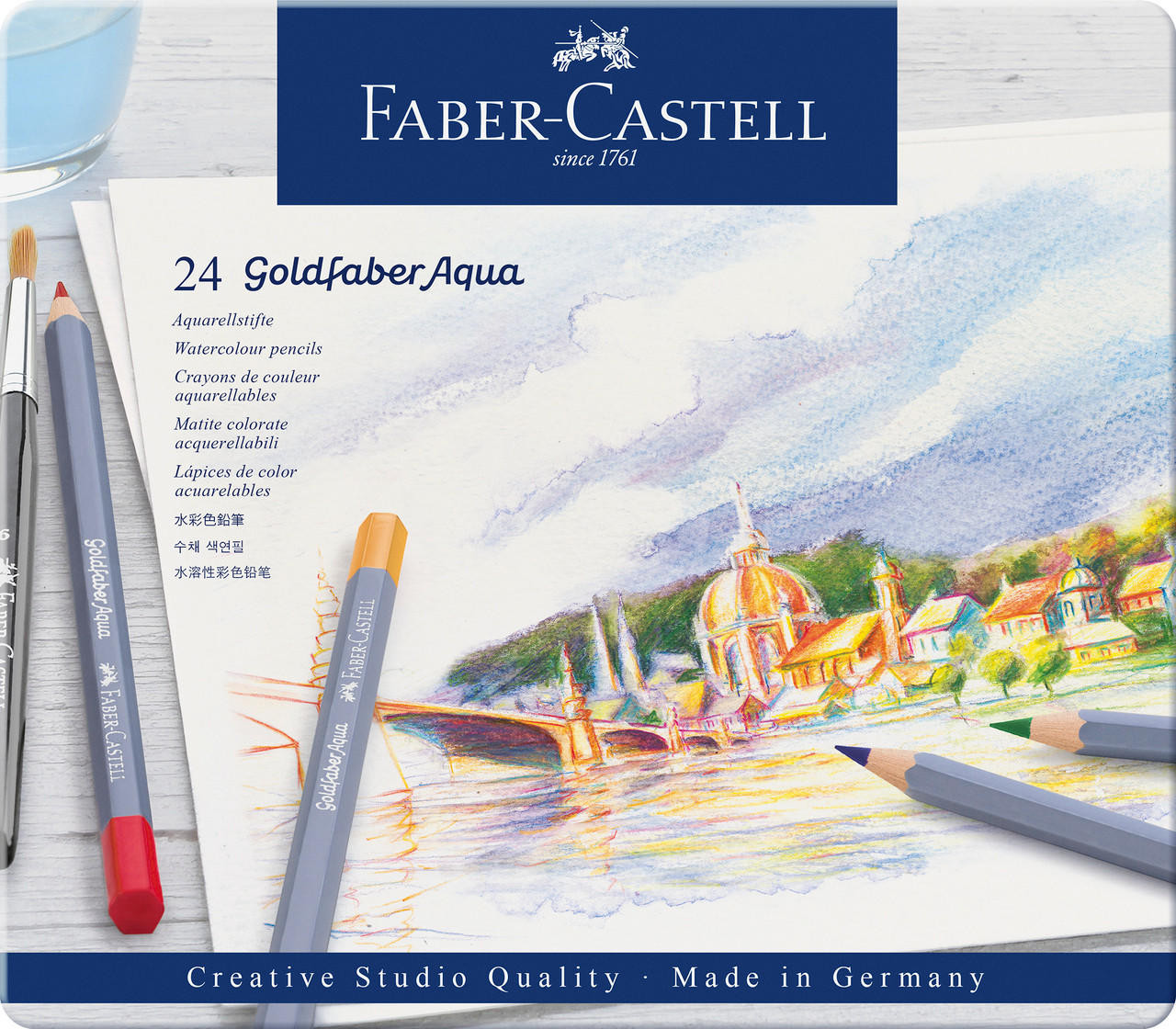 Faber-Castell Faber Castell Goldfaber Aqua Watercolour Pencil Set of 24