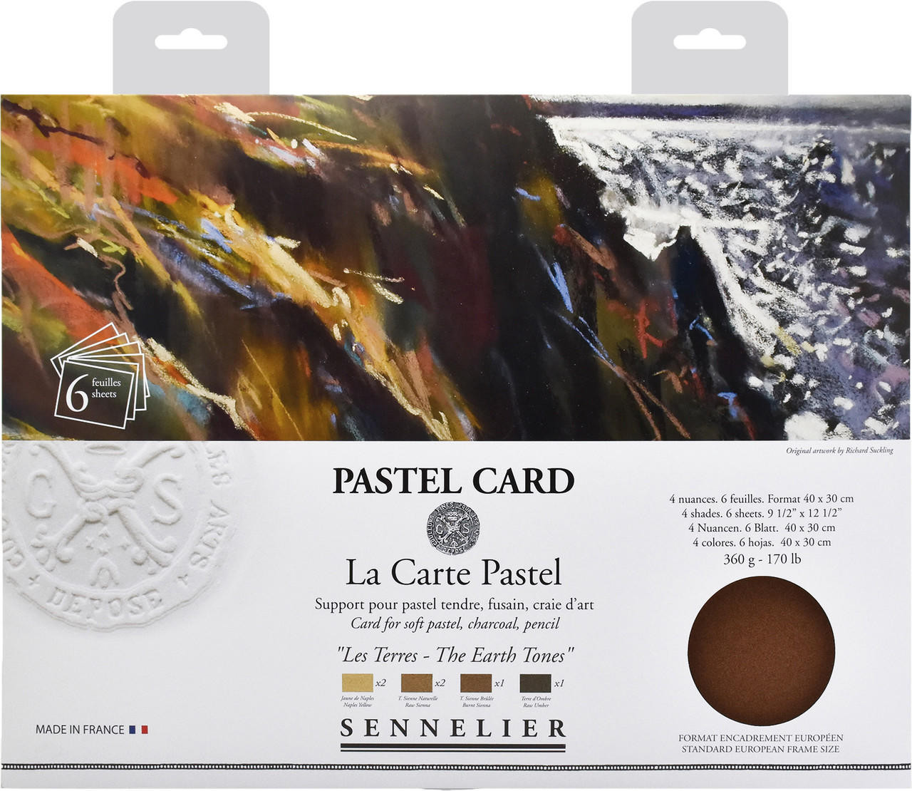 Sennelier La Carte Pastel Sheet Pack 30 x 40cm Earth Tones