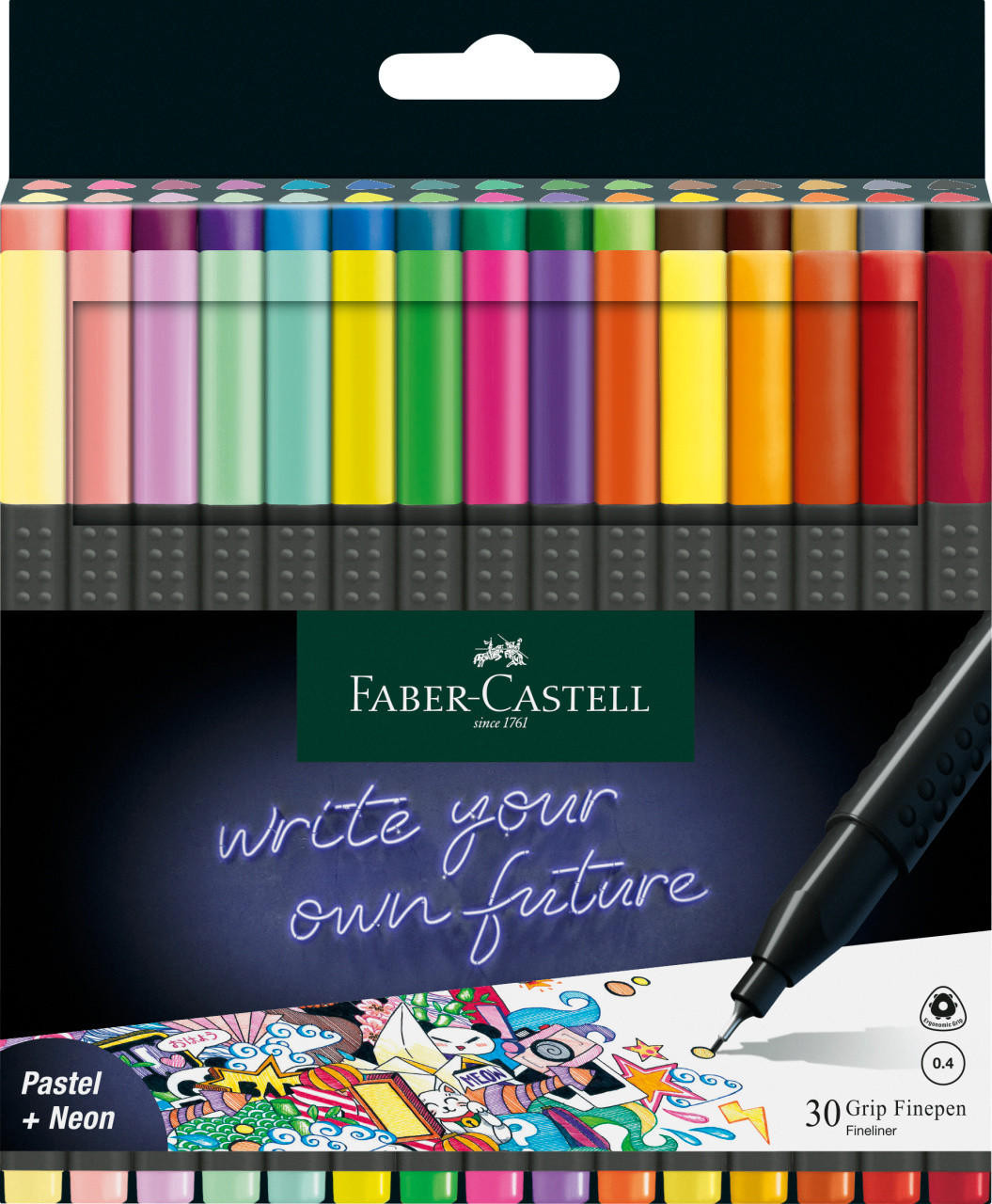 Faber-Castell Faber Castell Grip Finepen Set of 30