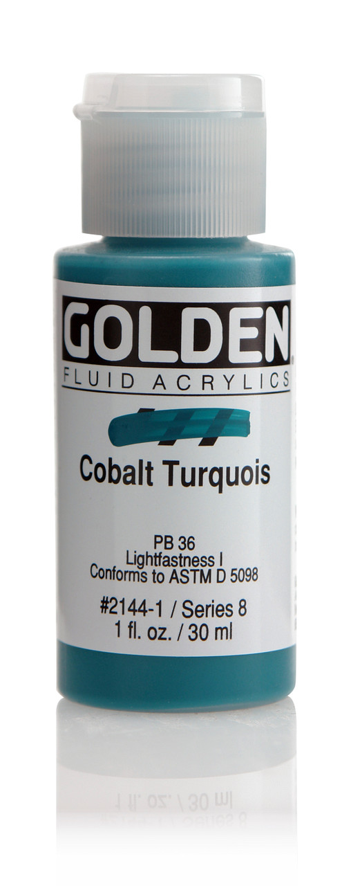 Golden Fluid Acrylic Paint 30ml Cobalt Turquois