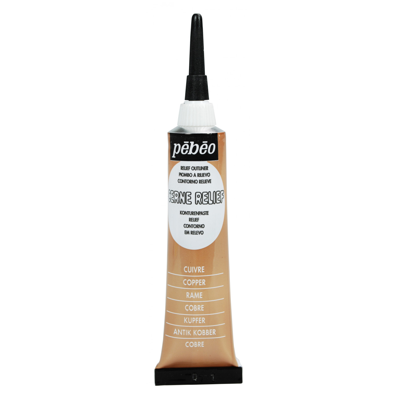 Pebeo Cerne Glass Paint Relief Outliner 20ml Copper