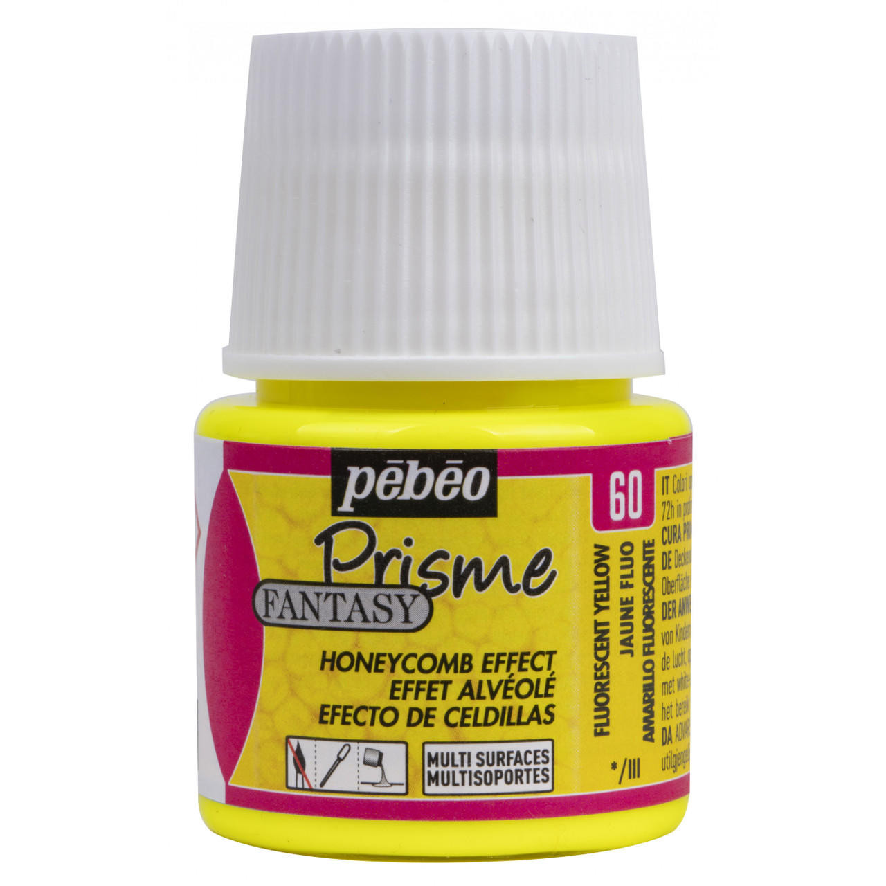 Pebeo Fantasy Prisme 45ml Fluorescent Yellow Prisme