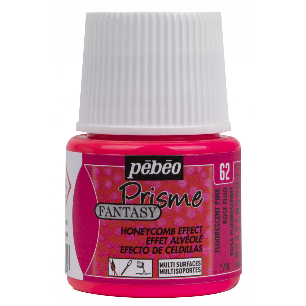 Pebeo Fantasy Prisme 45ml Fluorescent Pink Prisme