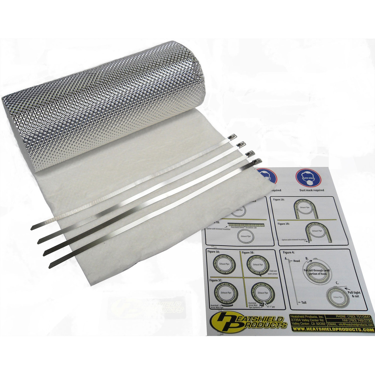 Heatshield Products Header Heat Shield Armor 1/2 Inch Thick 18 Inch X 24  Inch 177014 - Diesel Power USA