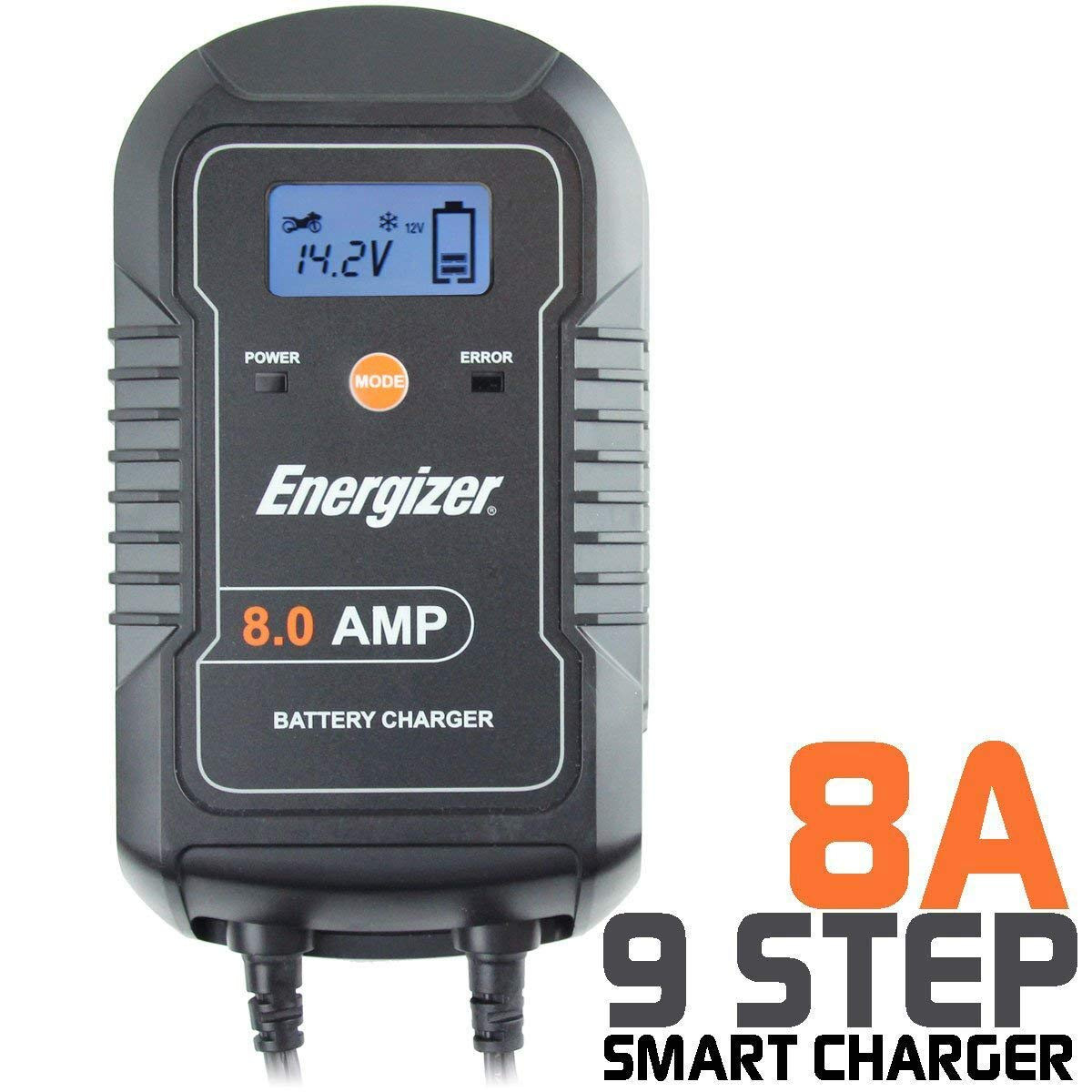 Energizer ENC8A 8Amp Battery Charger/Maintainer ENC8A
