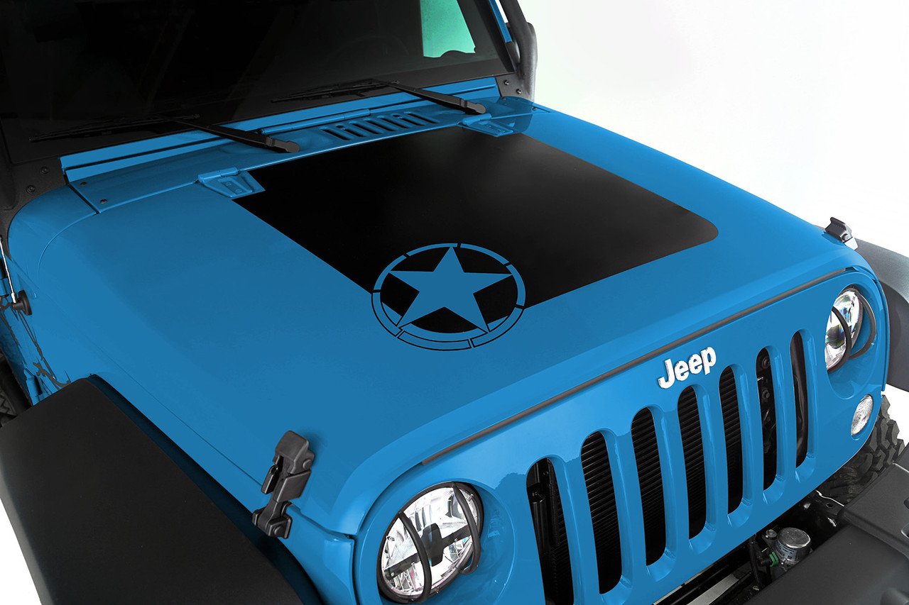 Rugged Ridge Hood Decal, Star; 07-16 Jeep Wrangler JK 