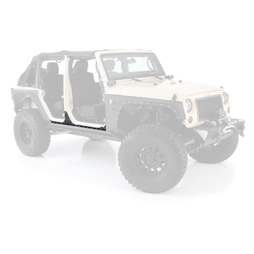 XRC Body Cladding 07-18 Wrangler JK 2DR Black Textured Smittybilt