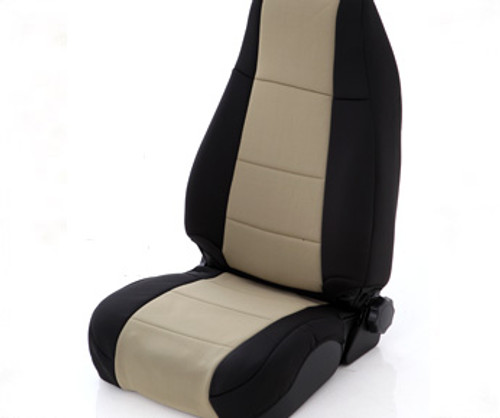 Smittybilt XRC Seat Cover Rear 97-02 Wrangler TJ Black/Gray Center 756111