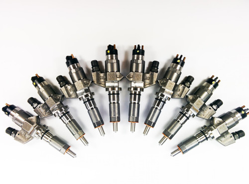 Dynomite Diesel Duramax 01-04 LB7 Reman Injector Set 100 Percent Over SAC Nozzle  DDP.LB7-200