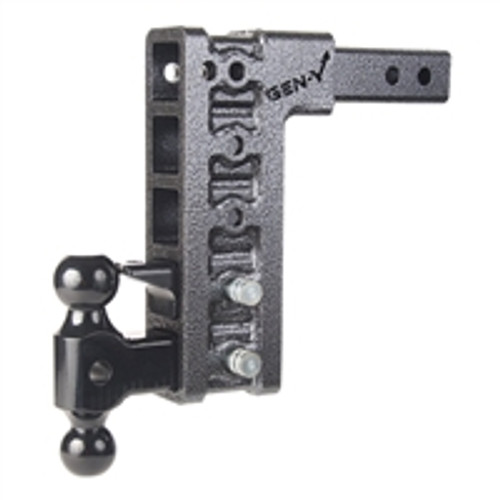 Drop Hitch 2.5" Receiver Class V 32K Towing Hitch, Combo Includes Dual Hitch Ball, Pintle Lock & two 3/4" Hitch pins (12" DROP 2.5" RECEIVER)