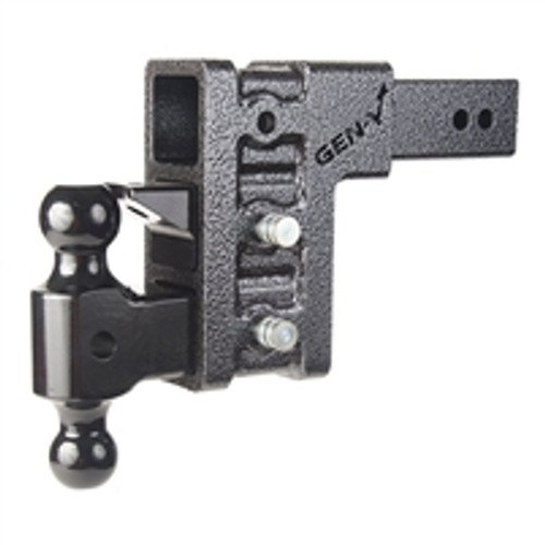 Drop Hitch 2.5" Receiver Class V 21K Towing Hitch GH 623, Combo Includes Dual Hitch Ball, Pintle Lock & 2 Hitch (6" DROP 2.5")