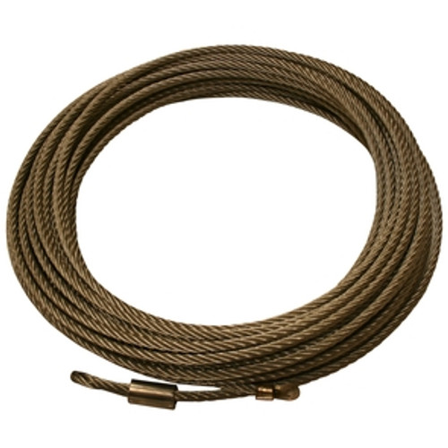 Bulldog Winch Winch Rope Wire 10012 12mm x 92 Ft Gray 20143