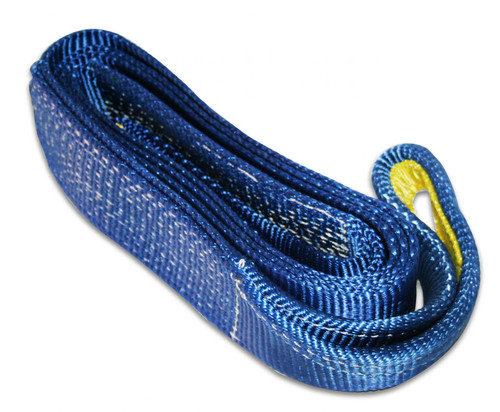 Bulldog Winch Tree Saver Strap 3 Inch x 10 Foot 30 000 LBS BS Polyester Blue 20015