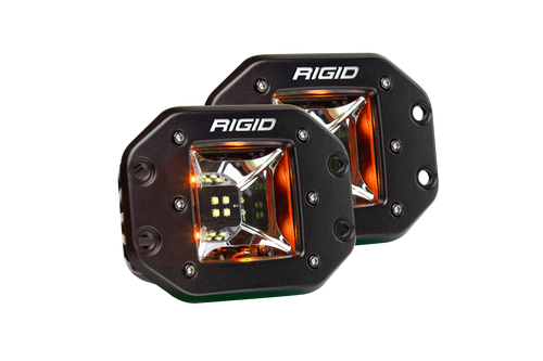 Rigid Industries Scene Amber Backlight Flush Mount Pair Radiance RIGID Industries 68214