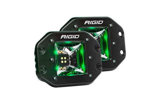 Rigid Industries Scene Green Backlight Flush Mount Pair Radiance RIGID Industries 68213