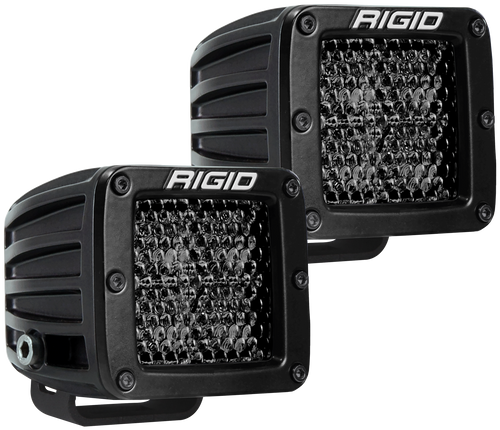 Rigid Industries Spot Diffused Midnight Surface Mount Pair D-Series Pro RIGID Industries 202513BLK